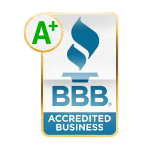 BBB Accredited Business A+ badge